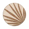 Kim Seybert Royal Palm Beaded Placemat In Natural/brown