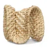 Kim Seybert Ruffle Napkin Ring In Natural In Brown