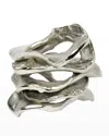 Kim Seybert Silver Flux Napkin Ring