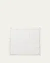 Kim Seybert Silver/gold Herringbone Napkin In White/gold