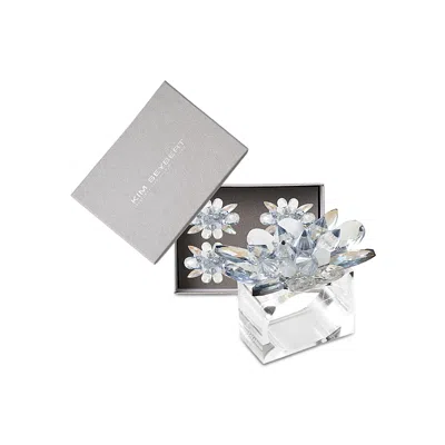 Kim Seybert Spectra Napkin Ring, Set Of 4 In Blue