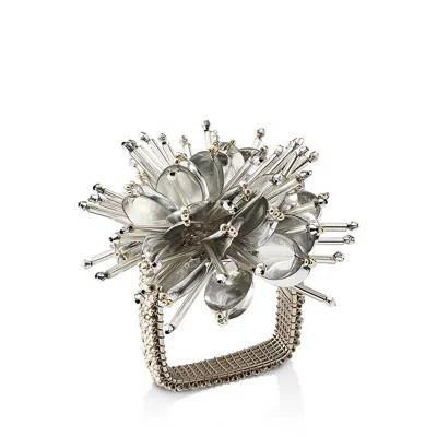 Kim Seybert Starburst Napkin Ring In Silver