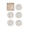 Kim Seybert Stardust Coasters, Set Of 6 In Neutral