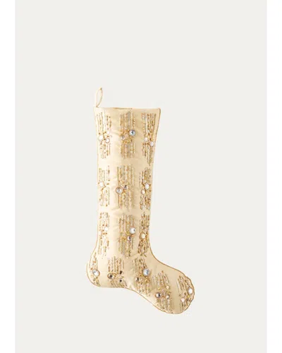 Kim Seybert Starlit Stocking In Brown