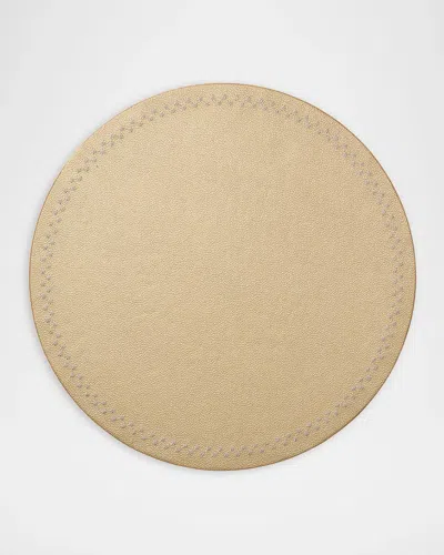 Kim Seybert Starry Night Faux Leather Placemat In Neutral
