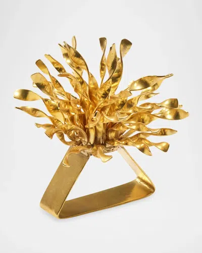 Kim Seybert Sunflare Napkin Ring In Gold