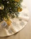 Kim Seybert Supernova Beaded 64" Tree Skirt In Gold