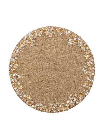 Kim Seybert Supernova Beaded Placemat In Gold