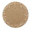 Kim Seybert Supernova Placemat, Set Of 2 In Champagne/ Crystal