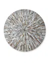 Kim Seybert Tahiti Mother-of-pearl Placemat In Gray Taupe