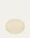 Kim Seybert Tailored Faux Leather Placemat In Gold