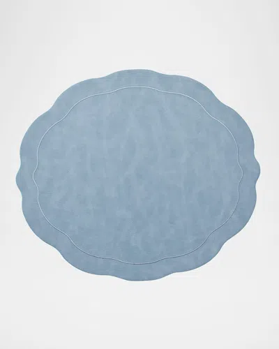 Kim Seybert Tailored Faux Leather Placemat In Blue