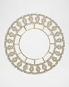 Kim Seybert Tiara Charger In Gold/crystal