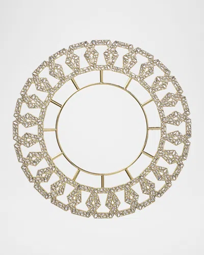 Kim Seybert Tiara Charger In Gold/crystal