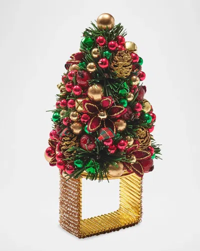 Kim Seybert Tinsel Tree Napkin Ring In Multi