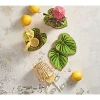 Kim Seybert Tropicana Coasters In Green, Set Of 4 In Green