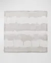 Kim Seybert Watercolor Stripe Napkin In White/gray