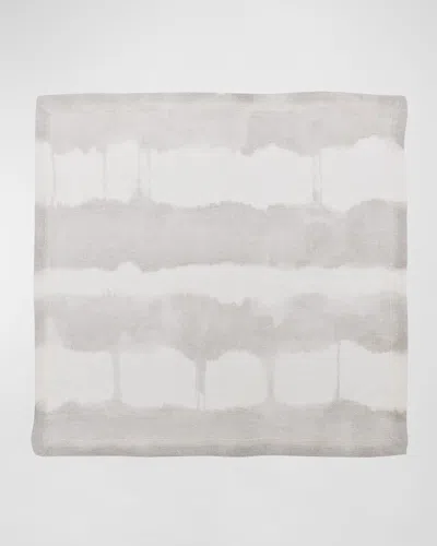 Kim Seybert Watercolor Stripe Napkin In Grey