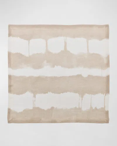 Kim Seybert Watercolor Stripe Napkin In Neutral