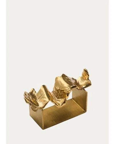 Kim Seybert Wave Metal Napkin Ring In Gold
