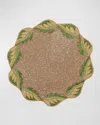 Kim Seybert Winding Vines Placemat In Green/gold