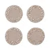 Kim Seybert Zen Coaster, Set Of 4 In Gray/taupe
