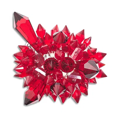 Kim Seybert Zenith Napkin Ring, Set Of 4 In Red