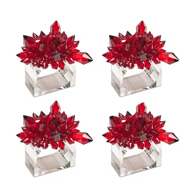 Kim Seybert Zenith Napkin Ring In Red