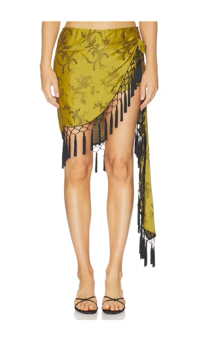 Kim Shui Andrea Asymmetrical Skirt In Yellow