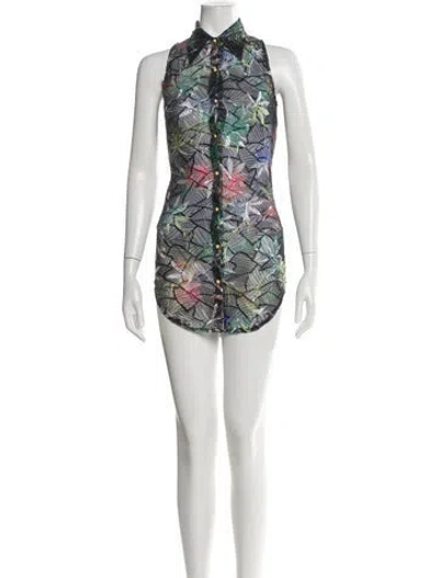 Pre-owned Kim Shui Button-up Top W/tags In Black