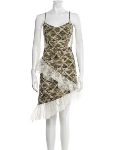 Pre-owned Kim Shui Camouflage Print Mini Dress In Multi