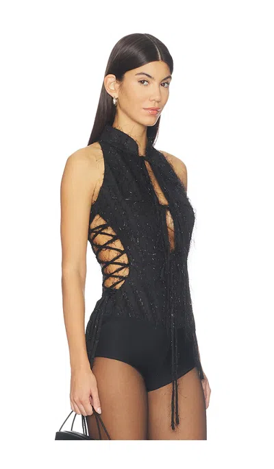 Kim Shui Emma Qipao Bodysuit In Black