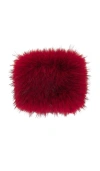 Kim Shui Faux Fur Ankle Warmer In Red