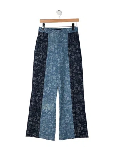 Pre-owned Kim Shui High-rise Flared Jeans In Blue