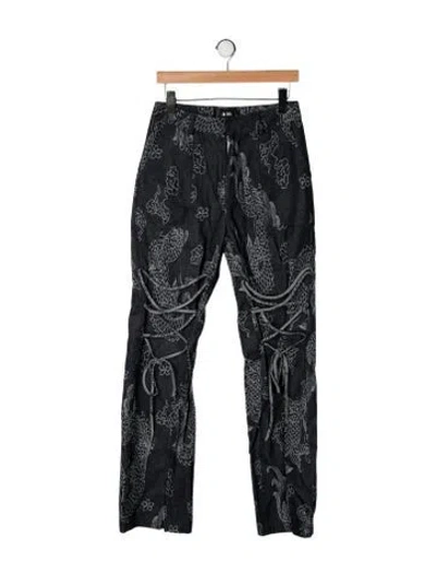 Pre-owned Kim Shui High-rise Straight Leg Jeans In Black