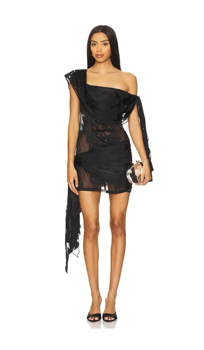 Kim Shui Jelixa Silk Dress In Black