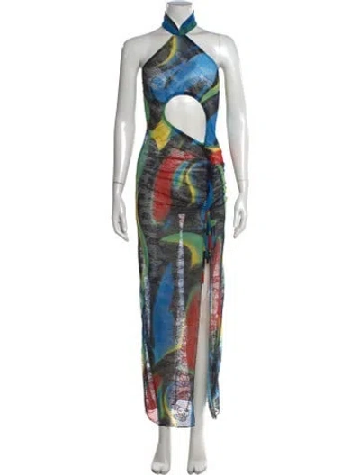 Pre-owned Kim Shui Lace Long Dress In Blue