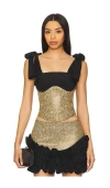 Kim Shui Marcela Combo Top In Black