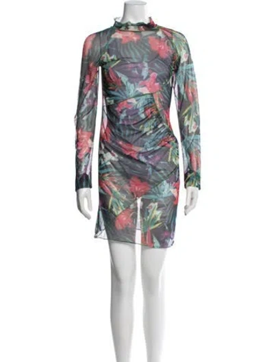 Pre-owned Kim Shui Mesh Mini Dress In Blue