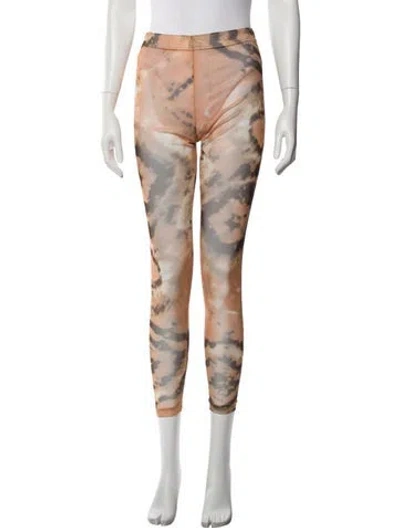 Pre-owned Kim Shui Mesh Printed Sweatpants In Neutral