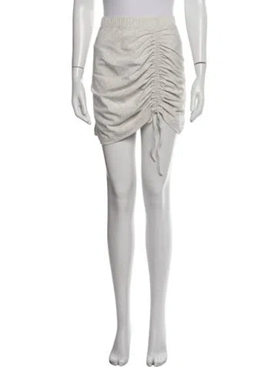 Pre-owned Kim Shui Mini Skirt In Grey
