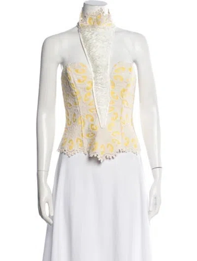Pre-owned Kim Shui Patterned Asymmetrical Top In Multicolor
