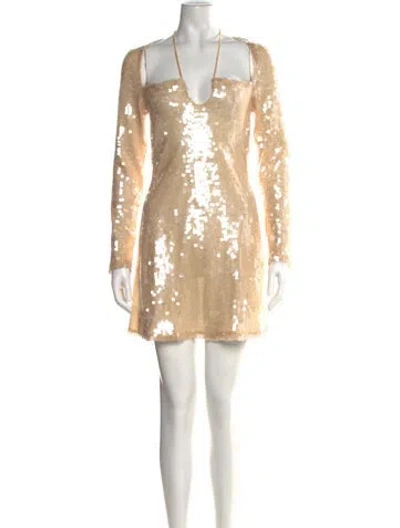 Pre-owned Kim Shui Patterned Mini Dress W/ Tags In Neutral