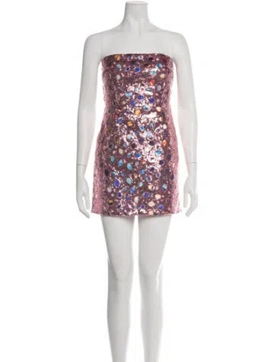 Pre-owned Kim Shui Patterned Mini Dress W/ Tags In Pink