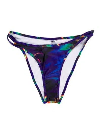 Pre-owned Kim Shui Printed Bottoms In Blue