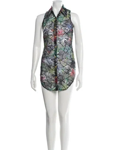 Pre-owned Kim Shui Printed Mini Dress W/ Tags In Black