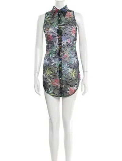 Pre-owned Kim Shui Printed Mini Dress W/ Tags In Black