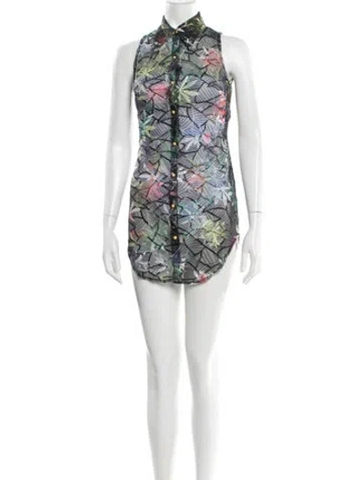 Pre-owned Kim Shui Printed Mini Dress W/ Tags In Black