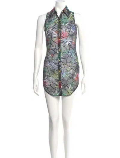 Pre-owned Kim Shui Printed Mini Dress W/ Tags In Black