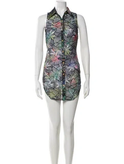Pre-owned Kim Shui Printed Mini Dress W/ Tags In Black